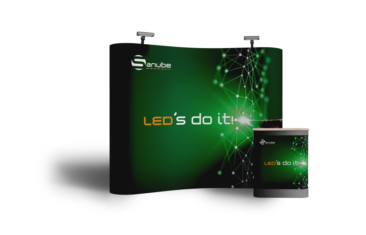 Pop up Banner mit Sanube Branding