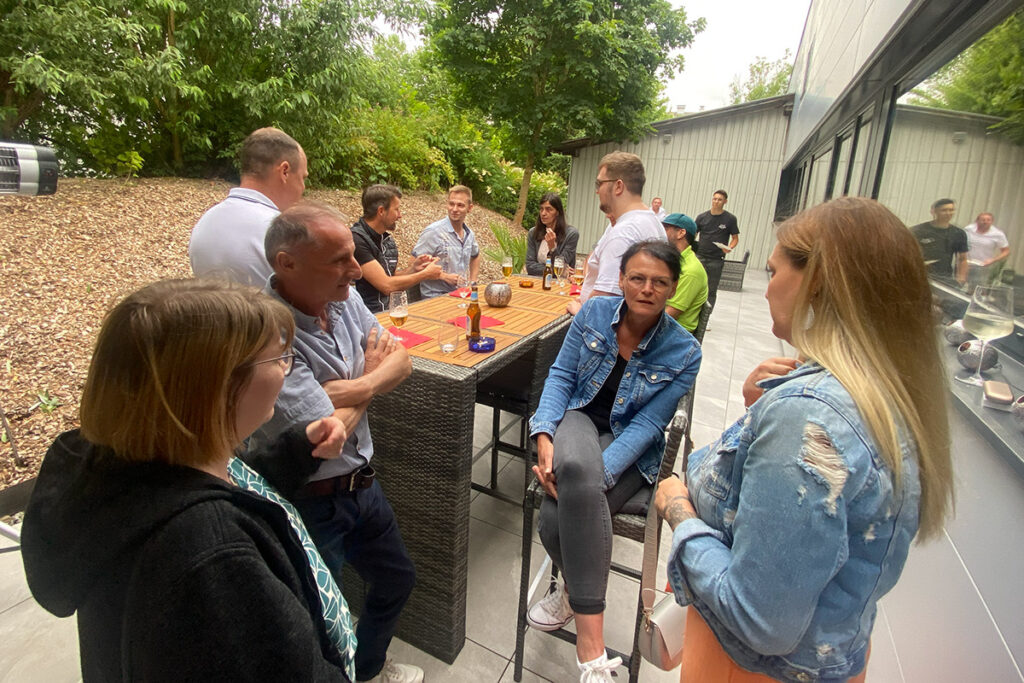 Unsere neue Terrasse beim Sommerfest