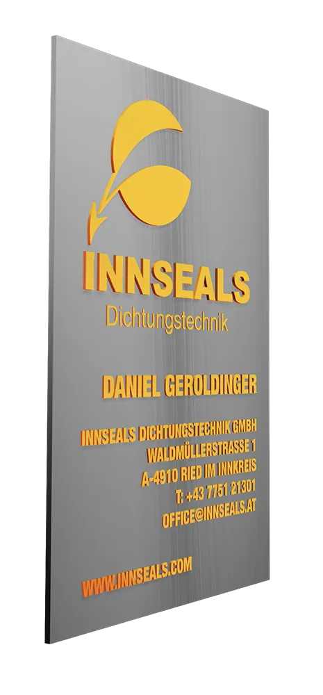 3D-gedruckte Visitenkarte von Innseals